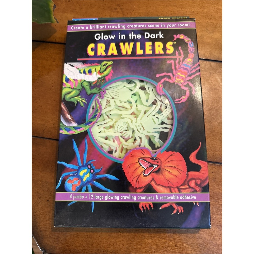 90's Kid - Black Light Glow In The Dark Crawlers Bugs For Ceiling 1996 Daystar